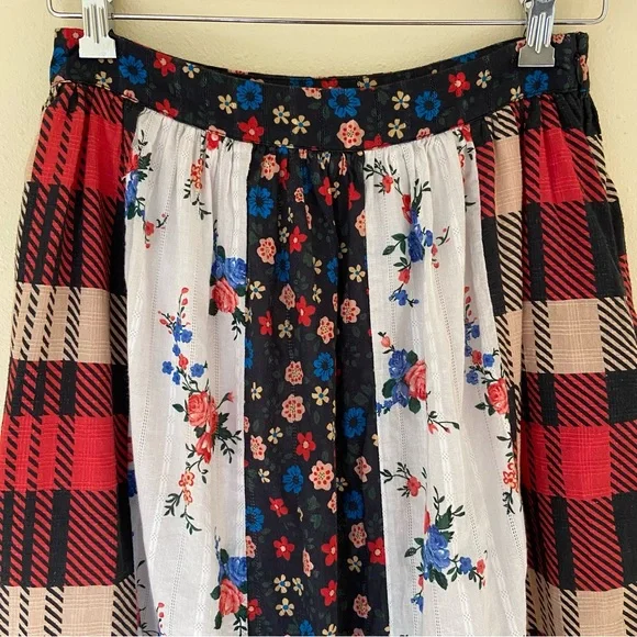 Anthropologie Let Me Be Patchwork Frontier Maxi Skirt - Picture 5 of 16